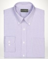 Keep it trim with the sleek silhouette of this slim-fit dress shirt from Lauren by Ralph Lauren.