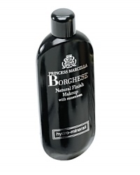 BORGHESE Hydro-Minerali Natural Finish Makeup is a natural look foundation coupled with treatment properties that keeps skin looking fresh and healthy. BORGHESE sheer, oil-free foundation imparts a natural, virtually transparent finish. Fortified with our Acqua di Vita® Complex to provide delicate hydration balance. Contains no animal, vegetable or mineral oil. BORGHESE Hydro-Minerali Natural Finish Makeup is a natural look foundation coupled with treatment properties that keeps skin looking fresh and healthy. BORGHESE sheer, oil-free foundation imparts a natural, virtually transparent finish. Fortified with our Acqua di Vita® Complex to provide delicate hydration balance. Contains no animal, vegetable or mineral oil.