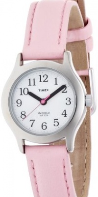 Timex Kids' T79081 My First Timex Easy Reader Pink Leather Strap Watch