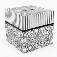 Black and White Wedding Card Box 12 X 12 Black and White Wedding Card Box 12 X 12