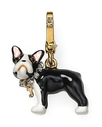Le Woof! Our favorite French pup plays muse to this four-legged Juicy Couture charm, accented by a rhinestone collar. Le Woof! Our favorite French pup plays muse to this four-legged Juicy Couture charm, accented by a rhinestone collar.