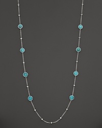 Faceted turquoise stations on a sterling silver chain. From the Rock Candy Collection by Ippolita.