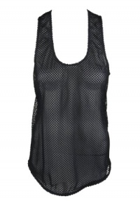 Timo Weiland Womens Racerback Mesh Sleeveless Top Timo Weiland Womens Racerback Mesh Sleeveless Top