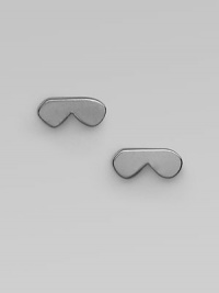 A simply charming style in hematite plating. Hematite plated brassSize, about ½Post backImported A simply charming style in hematite plating. Hematite plated brassSize, about ½Post backImported