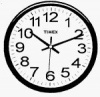 Geneva Black 13-1/2-Inch Quartz Wall Clock