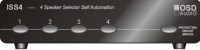 OSD Audio ISS4 High Power 4-Zone Speaker Selector with Impedance Protection (Black)