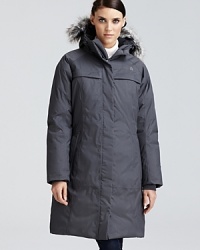 This Artic coat from The North Face® combines waterproof, breathable and seam-sealed protection via HyVent® nylon fabric to create a resilient barrier against chilly winter weather. This Artic coat from The North Face® combines waterproof, breathable and seam-sealed protection via HyVent® nylon fabric to create a resilient barrier against chilly winter weather.
