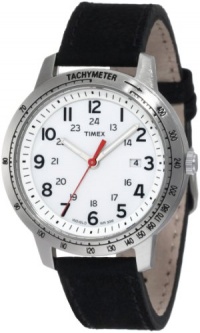 Timex Men's T2N638 Weekender Sport Black Nubuck Leather Strap Watch Timex Men's T2N638 Weekender Sport Black Nubuck Leather Strap Watch