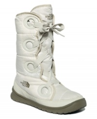 Twist of fate: If you want warmth and comfort this winter and in the future, invest in these Destiny down boots from The North Face! Made in water-resistant nylon with metal eyelet detailing, they feature down insulation and an ecoORTHLITE footbed. Twist of fate: If you want warmth and comfort this winter and in the future, invest in these Destiny down boots from The North Face! Made in water-resistant nylon with metal eyelet detailing, they feature down insulation and an ecoORTHLITE footbed.