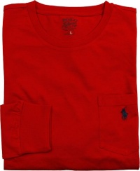 Polo Ralph Lauren Classic-Fit Crewneck Pocket Tee, Cabana Red, X-Large Polo Ralph Lauren Classic-Fit Crewneck Pocket Tee, Cabana Red, X-Large