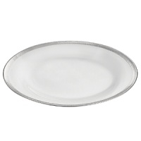 A thick band of sparkling platinum edges each high-quality Limoges porcelain piece in Michael Aram's Silversmith dinnerware collection. It's designed to pair perfectly with a range of settings, from casual to formal. A thick band of sparkling platinum edges each high-quality Limoges porcelain piece in Michael Aram's Silversmith dinnerware collection. It's designed to pair perfectly with a range of settings, from casual to formal.