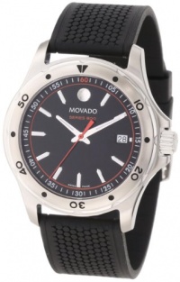 Movado Men's 2600099 Series 800 Performance Steel Case w/Black Textured Rubber Strap Watch Movado Men's 2600099 Series 800 Performance Steel Case w/Black Textured Rubber Strap Watch