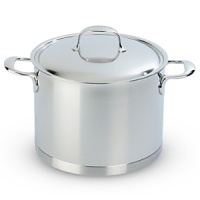 Demeyere Atlantis 8.5-qt. stockpot with lid. Demeyere's Atlantis cookware is designed with demanding professionals in mind. With a 7-ply base for exceptional conductivity and stainless steel construction for incomparable durability. The highly polished, silver-white Silvinox® finish looks lovely and makes clean-up easy. Demeyere Atlantis 8.5-qt. stockpot with lid. Demeyere's Atlantis cookware is designed with demanding professionals in mind. With a 7-ply base for exceptional conductivity and stainless steel construction for incomparable durability. The highly polished, silver-white Silvinox® finish looks lovely and makes clean-up easy.