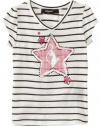 Baby Phat - Kids Girls 2-6x Tod Star Art Tee, Cream, 4T