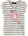 Baby Phat - Kids Girls 2-6x Tod Star Art Tee, Cream, 4T