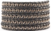 Chan Luu Silver Chain Wrap Bracelet on Silver Leather Chan Luu Silver Chain Wrap Bracelet on Silver Leather
