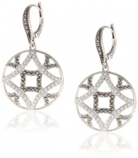 Judith Jack Turq Matrix Sterling Silver and Swarovski Marcasite Caged Drop Earrings Judith Jack Turq Matrix Sterling Silver and Swarovski Marcasite Caged Drop Earrings