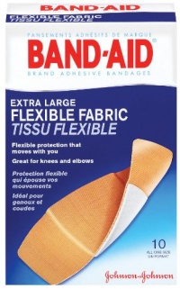 Band-Aid Flexible Fabric Adhesive Bandages, 1 3/4, 2 pk