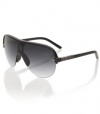 G by GUESS Shield Aviator Sunglasses, BLACK