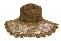 Aqua Floppy Hat Brown Aqua Floppy Hat Brown
