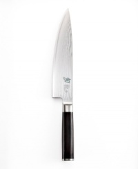 The chef's right hand-this on-point tool keeps the kitchen on task by conquering a world of cutting tasks. Crafted from stainless steel with an impenetrable steel core, this traditional Japanese blade features precision angling on each side, a full tang for incredible strength and balance and a D-shaped ebony handle that feels just right in your hand. Lifetime warranty. The chef's right hand-this on-point tool keeps the kitchen on task by conquering a world of cutting tasks. Crafted from stainless steel with an impenetrable steel core, this traditional Japanese blade features precision angling on each side, a full tang for incredible strength and balance and a D-shaped ebony handle that feels just right in your hand. Lifetime warranty.