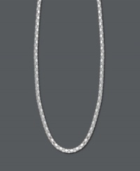 For style that pops -- try Giani Bernini's intricate popcorn chain necklace. Crafted in sterling silver. Approximate length: 18 inches.