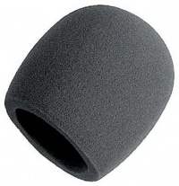 On Stage Foam Ball-Type Mic Windscreen, Black On Stage Foam Ball-Type Mic Windscreen, Black