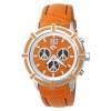 Love Peace and Hope Midsize WA06 Orange and Black Time for Peace Watch