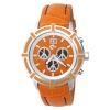 Love Peace and Hope Midsize WA06 Orange and Black Time for Peace Watch