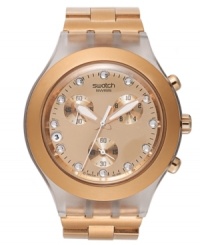 Sugary sweet style, by Swatch. An everyday casual watch from the Full-Blooded Caramel collection with crystal shimmer and warm hues. Sugary sweet style, by Swatch. An everyday casual watch from the Full-Blooded Caramel collection with crystal shimmer and warm hues.