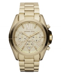 A drop of golden sun from the Bradshaw collection at Michael Kors. A drop of golden sun from the Bradshaw collection at Michael Kors.