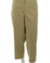 Eileen Fisher Crop Straight Trouser Khaki 20W