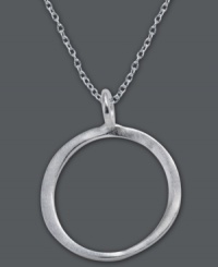 The perfect personalized gift. A polished sterling silver pendant features the letter O with a chic asymmetrical shape. Comes with a matching chain. Approximate length: 18 inches. Approximate drop: 7/8 inch. The perfect personalized gift. A polished sterling silver pendant features the letter O with a chic asymmetrical shape. Comes with a matching chain. Approximate length: 18 inches. Approximate drop: 7/8 inch.