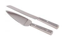 Glitter Galore Wedding Cake Knife and Server Set Glitter Galore Wedding Cake Knife and Server Set