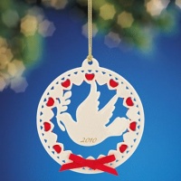 Lenox 2010 Christmas Wrappings Dove Ornament Lenox 2010 Christmas Wrappings Dove Ornament