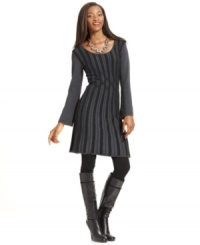 It's all about petite sweater dresses this fall! Try on this chic Style&co. number featuring fashionable ribbed detailing.