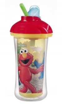 Munchkin Sesame Street Click Lock Insulated Straw Cup, 9 Ounce, Designs May Vary Munchkin Sesame Street Click Lock Insulated Straw Cup, 9 Ounce, Designs May Vary
