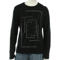 Alfani Waffle Crew Neck Shirt Black XXL Alfani Waffle Crew Neck Shirt Black XXL