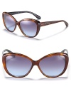 Retro-inspired frames meet modern colored lenses for a fun, chic look from MARC BY MARC JACOBS.