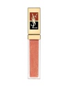 Yves Saint Laurent GOLDEN GLOSS Shimmering Lip Gloss is the ultimate in beauty luxury. This high shine lip gloss forms a mirror-effect on the lips with real 24 carat sparkling gold flecks. It also contains a complex of nourishing oils (Nigelle and Cameline Oils) which protect the lips while providing total comfort. It contains 0.2% of 24 carat gold.