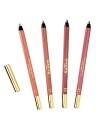 A firm yet gentle lead for a perfectly precise lip-lining action. Phyto-Lèvres Perfect is easy to apply and its smooth lead with ultra glide-on power precisely defines the lip contour thanks to its moulded texture (a technology providing softness, firmness and comfort upon application). The high proportion of oils and waxes incorporated into the formula optimizes its soft, glide-on texture for comfort upon application while also intensifying pigments: Kokum Butter and Phytosqualane nourish, hydrate and provide comfort. Aloe Vera extract and Jojoba Oil provide emolliency, softness and suppleness Natural Wax and a Sucrose derivative guarantee the colour's adherence and long lasting hold. Result A satin-smooth, luminous finish. The body of the pencils in this extremely refined selection match the shade of their lead-tips. Their brush tip allows flawless application and long lasting hold, and is handy for quick touch-ups anytime, anywhere.