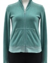 Juicy Couture China Green #6 Velour Long Sleeve Track Jacket (Small)