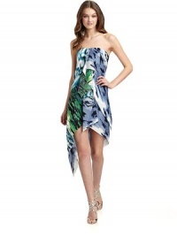 THE LOOKStrapless necklineAllover abstract print with asymmetrical overlaysFront vertical ruffleBoning at bodiceAsymmetrical hemConcealed center back zipper with hook-and-eye closureOptional bra straps includedTHE FITAbout 30 from natural waist to longest point of hemTHE MATERIALSilkFully linedCARE & ORIGINDry cleanImportedModel shown is 5'10 (177cm) wearing US size 4. THE LOOKStrapless necklineAllover abstract print with asymmetrical overlaysFront vertical ruffleBoning at bodiceAsymmetrical hemConcealed center back zipper with hook-and-eye closureOptional bra straps includedTHE FITAbout 30 from natural waist to longest point of hemTHE MATERIALSilkFully linedCARE & ORIGINDry cleanImportedModel shown is 5'10 (177cm) wearing US size 4.