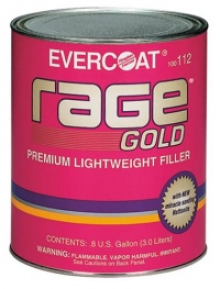 Fibreglass Evercoat 112 Rage Gold Premium Lightweight Body Filler - Gallon