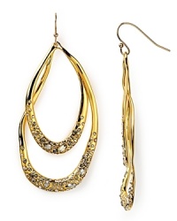 Set a striking style standard with these delicate gleaming drop earrings from Alexis Bittar. Shapely with a hint of sparkle, this pair defines a day-to-night look. Set a striking style standard with these delicate gleaming drop earrings from Alexis Bittar. Shapely with a hint of sparkle, this pair defines a day-to-night look.