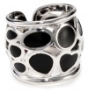 Roberto Coin Fifth Season Black Enamel Sterling Silver Mauresque Ring, Size 6