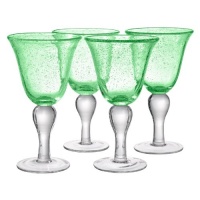 Artland Iris Goblet, 14-Ounce, Light Green, Set of 4 Artland Iris Goblet, 14-Ounce, Light Green, Set of 4