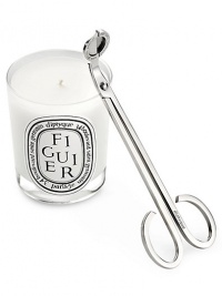 Prolong the life of your candle with diptyque's new wick trimmer made of stainless steel. Keeping the wick of your candle trimmed to ½ will ensure the optimal life of your candle. Prolong the life of your candle with diptyque's new wick trimmer made of stainless steel. Keeping the wick of your candle trimmed to ½ will ensure the optimal life of your candle.