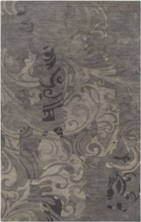 Area Rug 8x11 Rectangle Transitional Coal Black Color - Surya Studio Rug from RugPal Area Rug 8x11 Rectangle Transitional Coal Black Color - Surya Studio Rug from RugPal