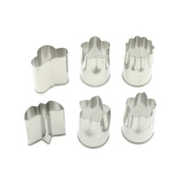 Kotobuki Set of 6 Small Stainless Vegetable Cutters Kotobuki Set of 6 Small Stainless Vegetable Cutters
